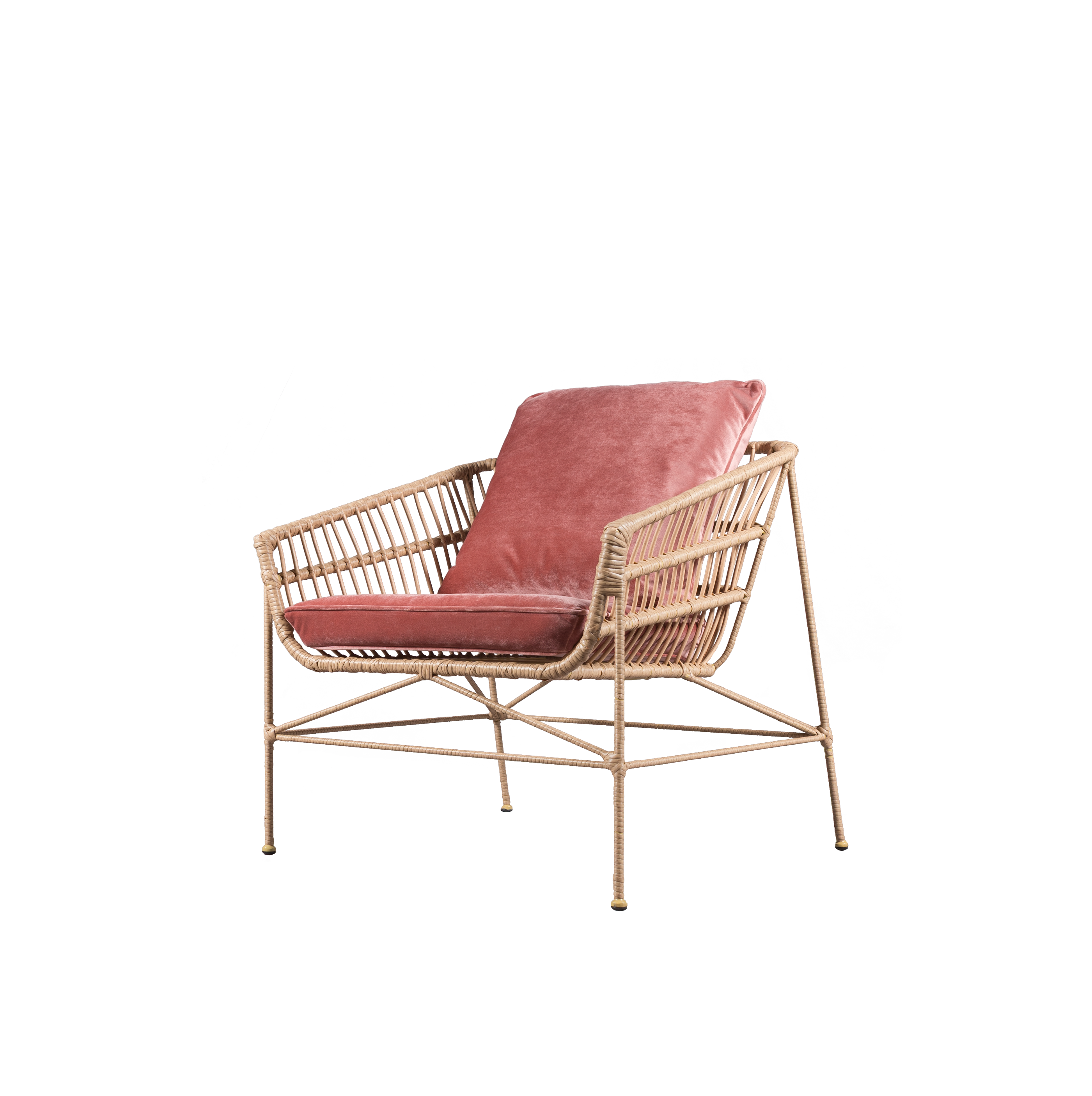 Image of Isla Lounge Chair Dusty Pink