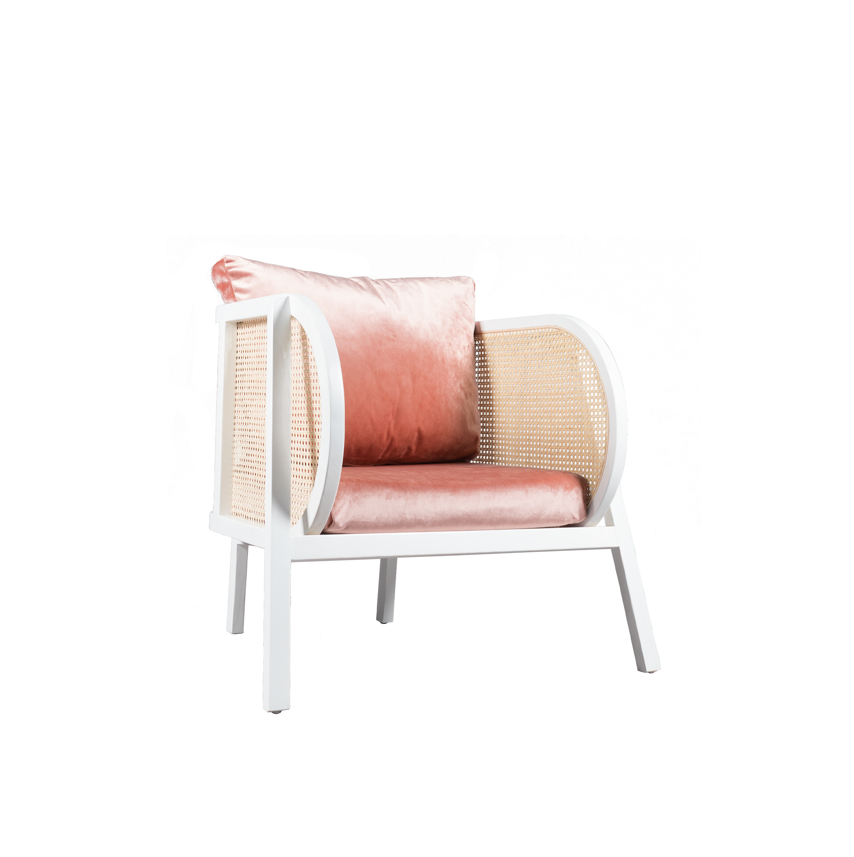 Image of Cleo Lounge Chair Dusty Pink
