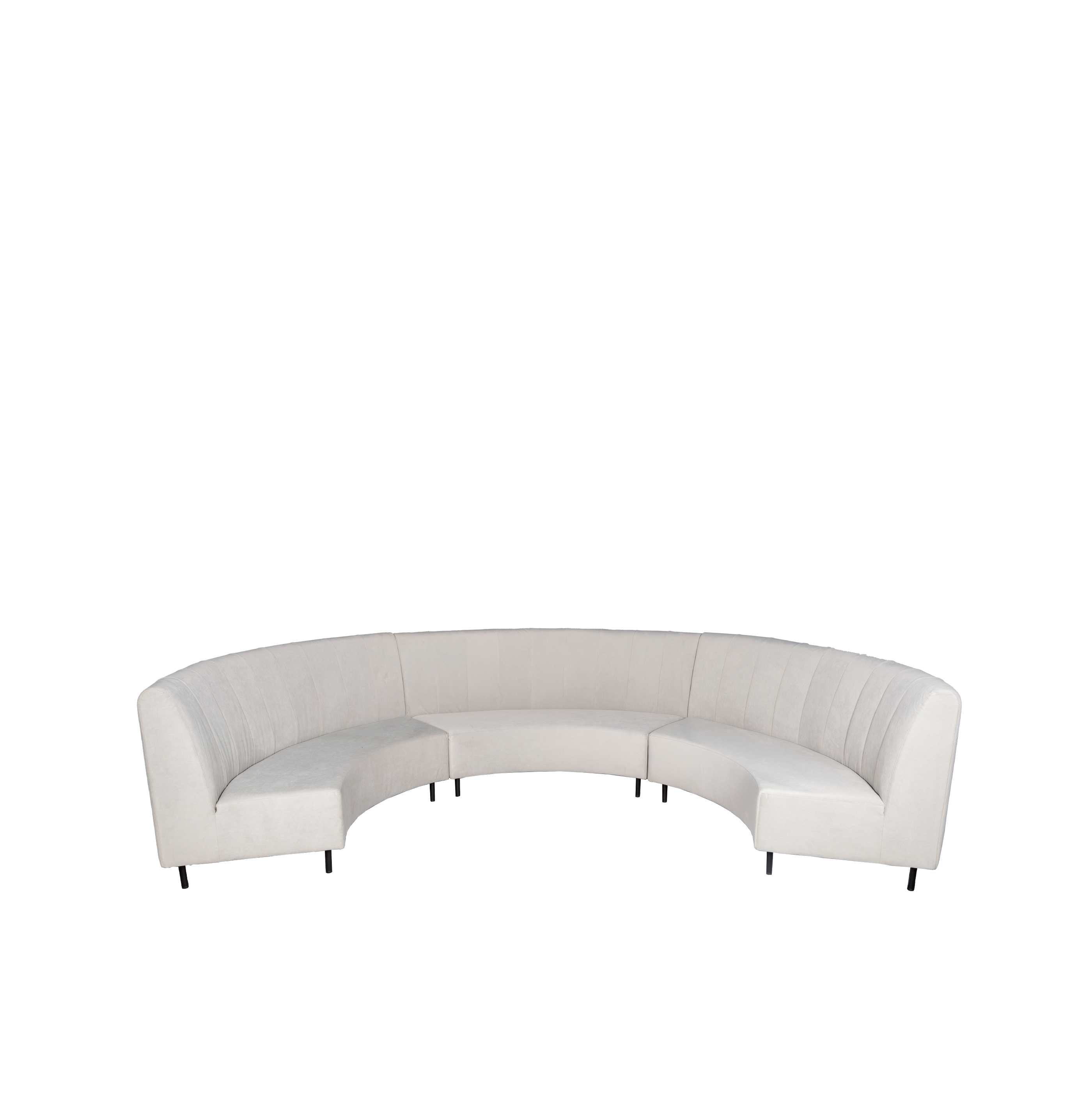 Image of Benni Banquet Lounge Dove Grey 1/3