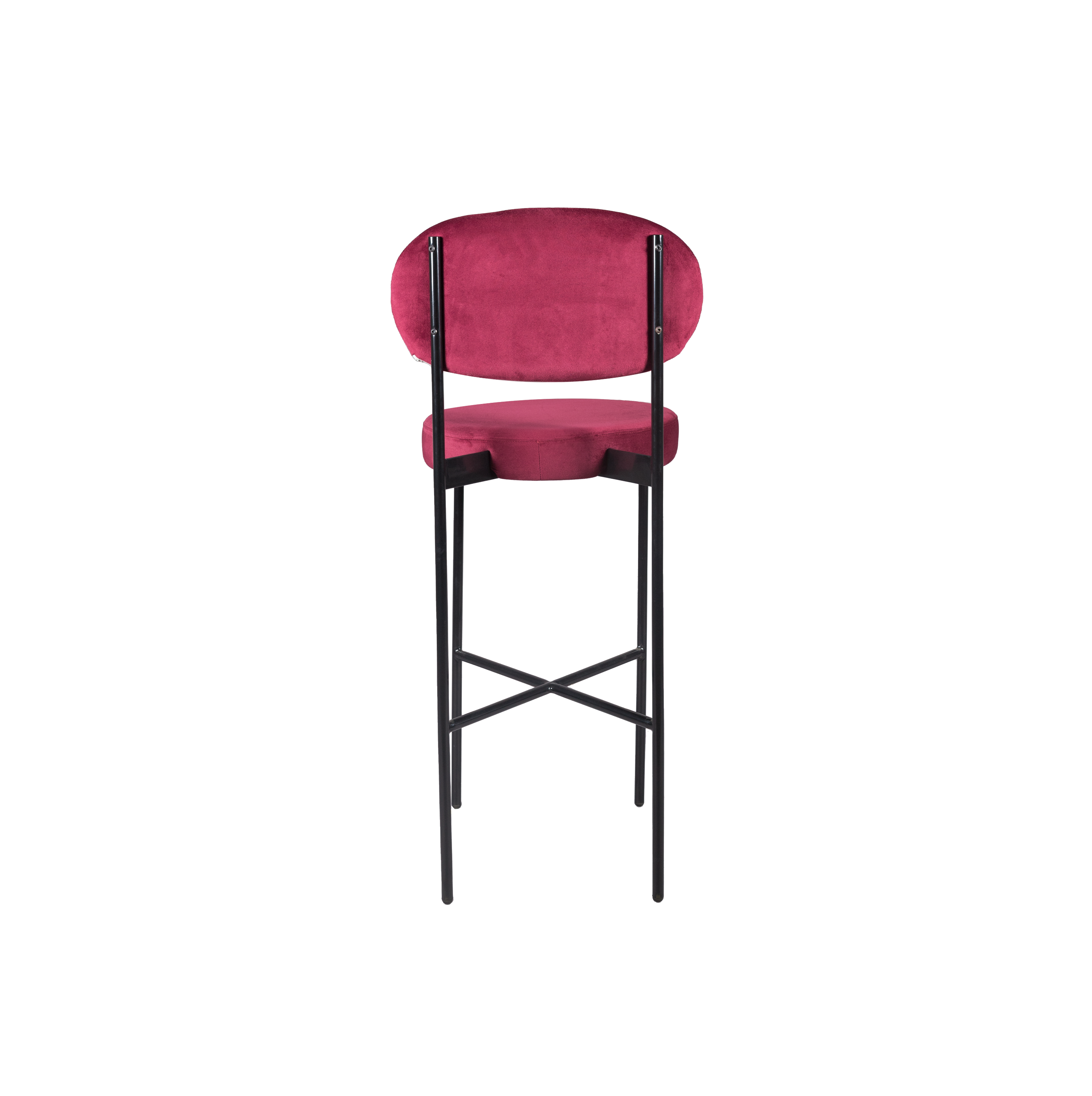 Image of Arlo Bar Stool Sapphire Ruby Red