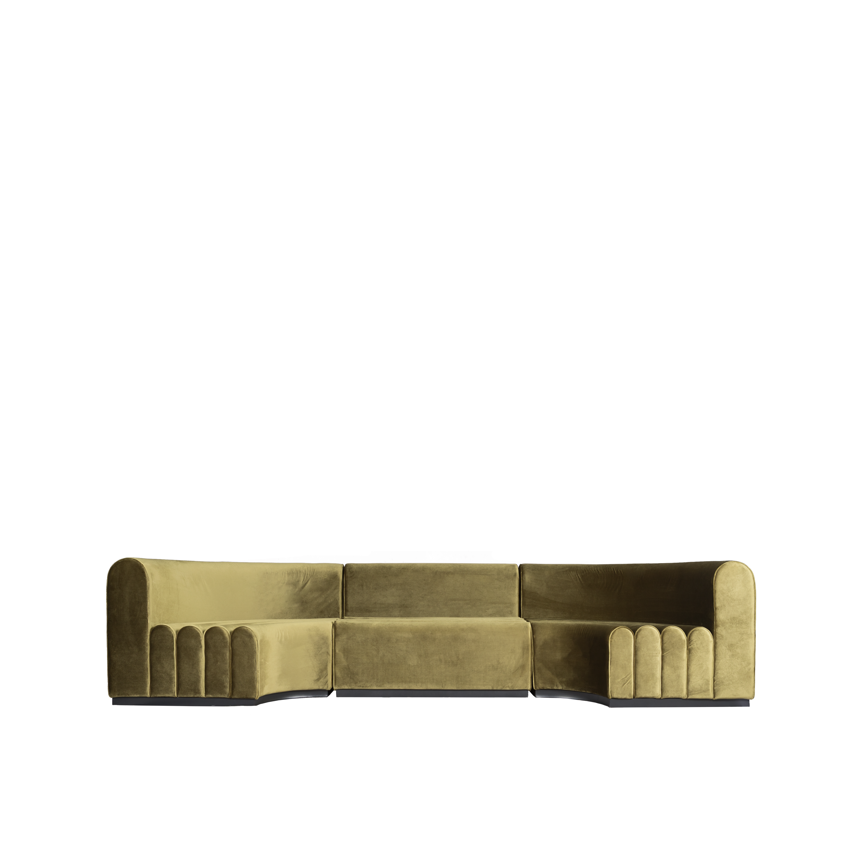 Image of Pippa Modular Lounge Olive Straight