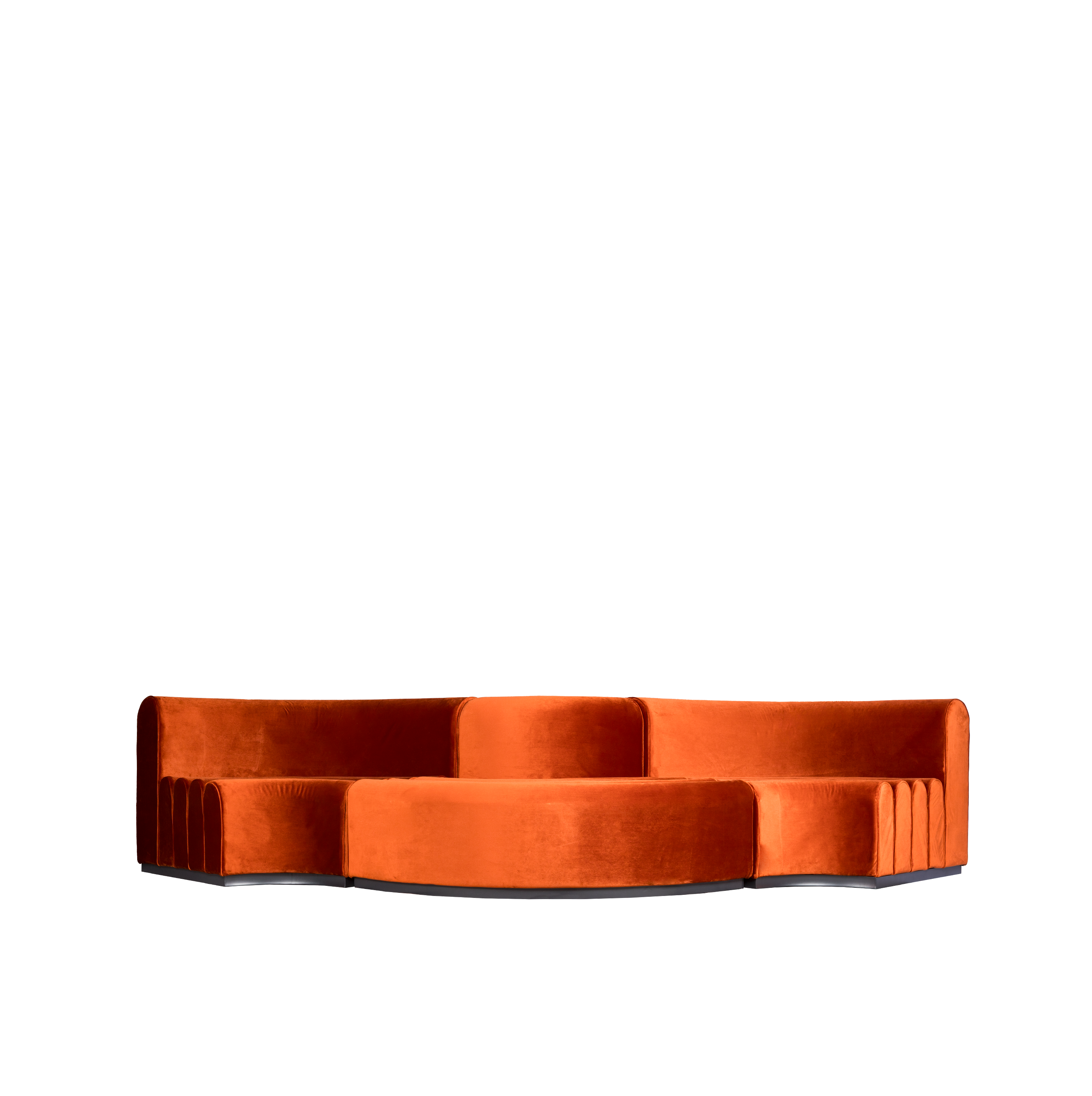 Image of Pippa Modular Lounge Rust Convex