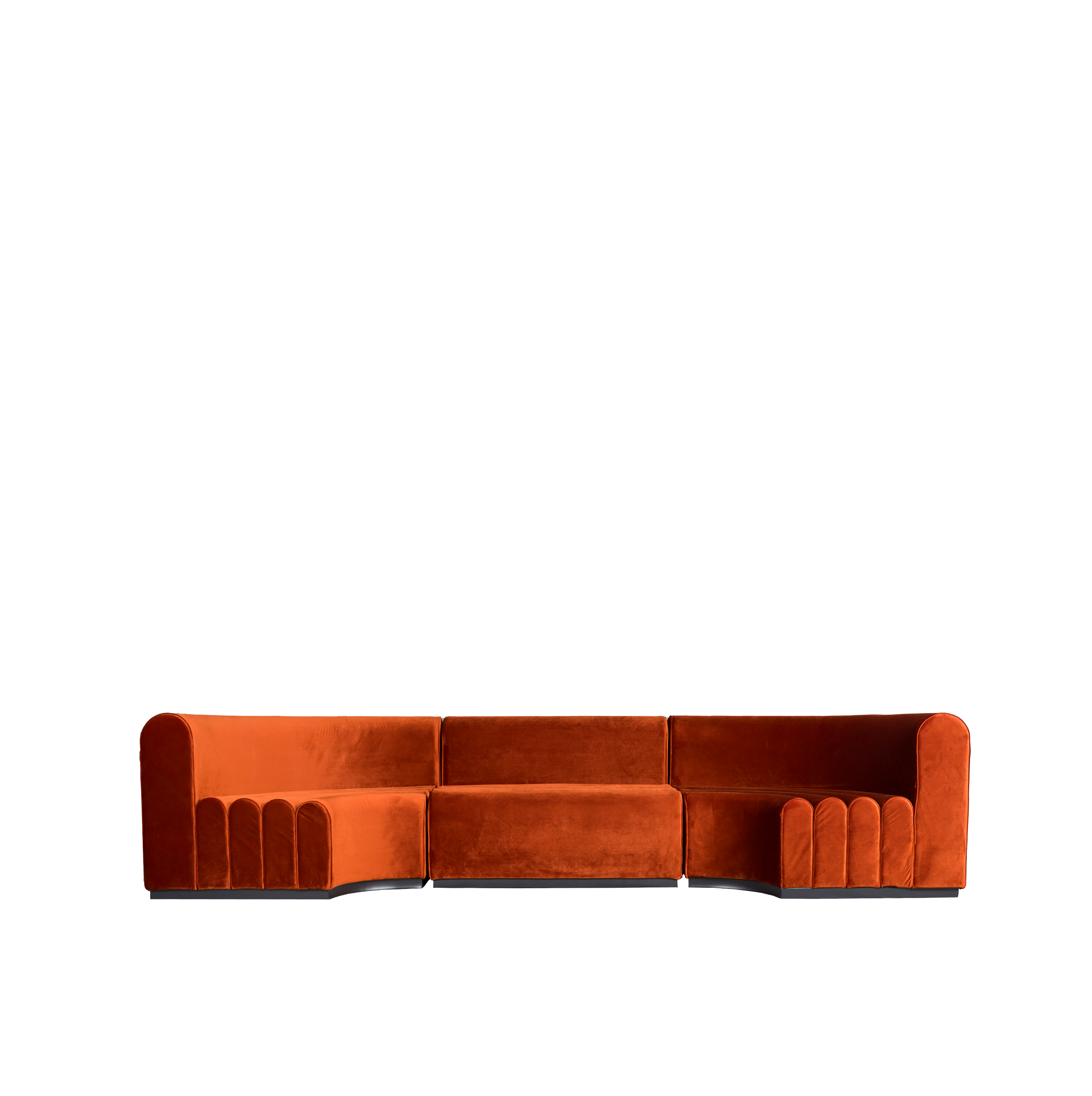 Image of Pippa Modular Lounge Rust Straight