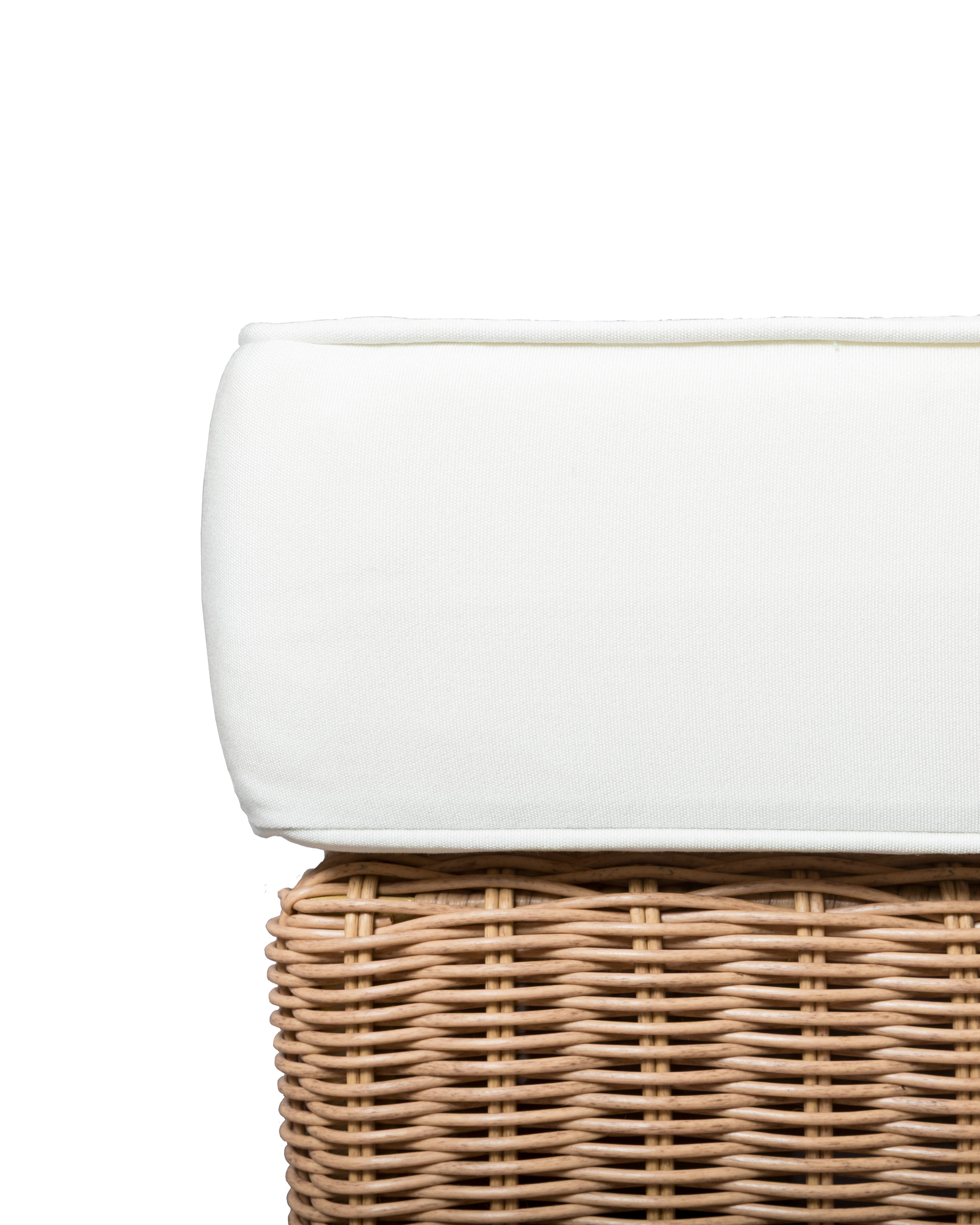 Image of Dune Ottoman White Cushion
