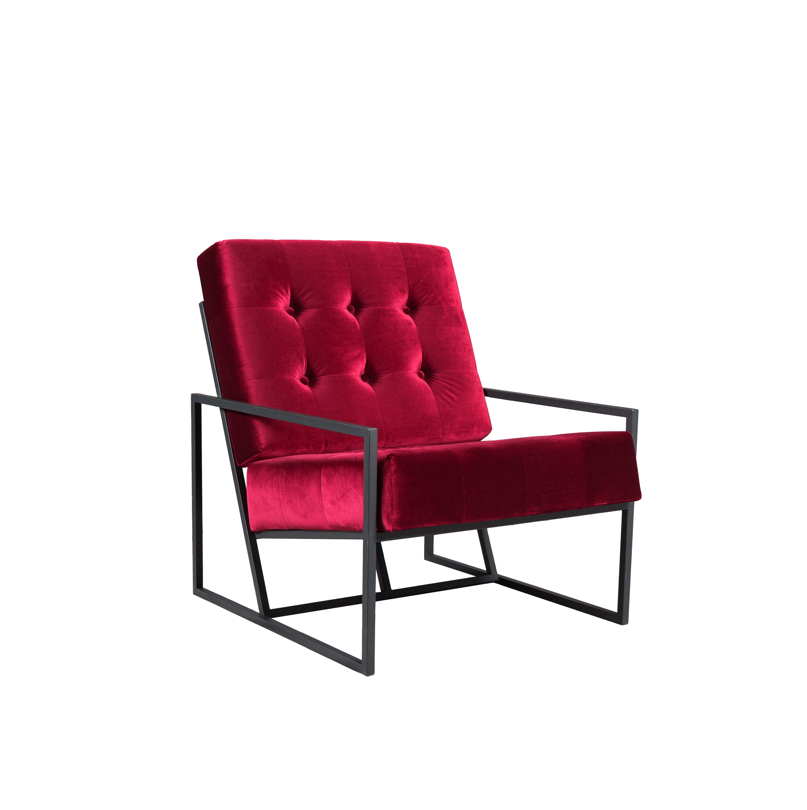 Image of Arlo Lounge Chair Ruby Red
